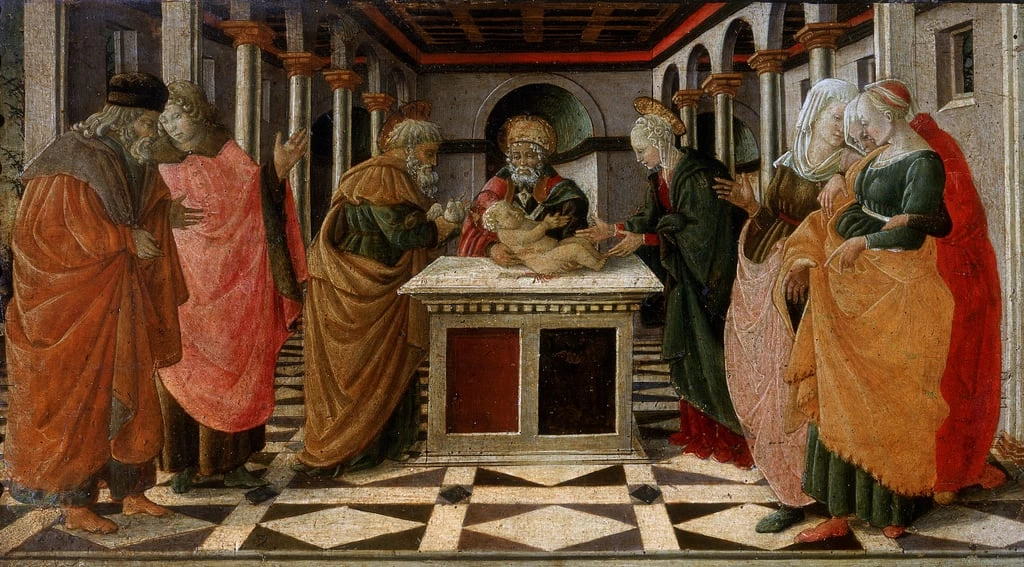 Presentazione di gesù al tempio - Santa Margherita a Po, Museo della Pittura Murale, Prato